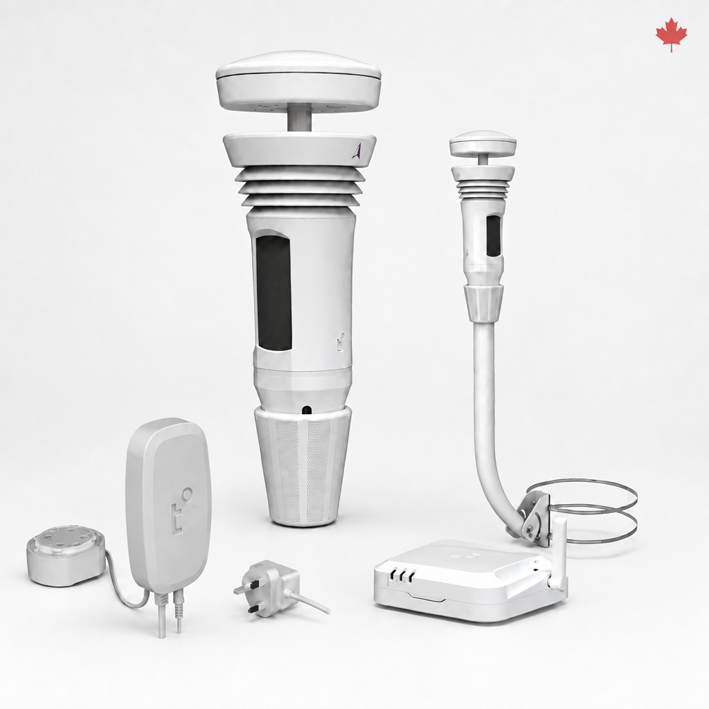 Canada collection image with subtle maple leaf