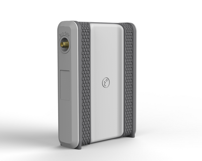 The TempestOne Wifi Hub in gray and white with rj45 connection