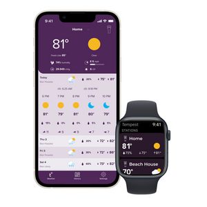 Tempest mobile application with Apple watch 