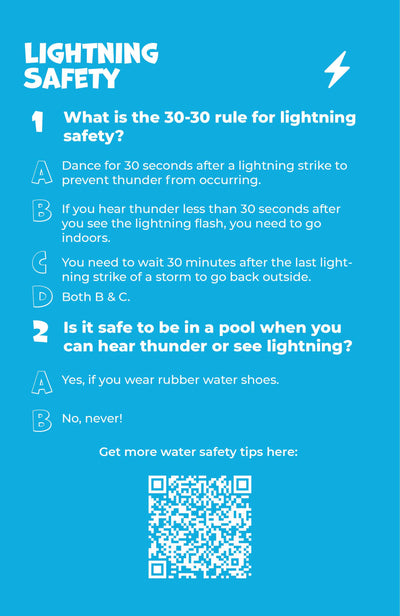 Weather Safety & Science Kit Activity Cards exemple lightning safety