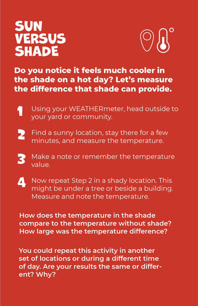 example of a Tempest Weather Safety & Science Kit Activity Card